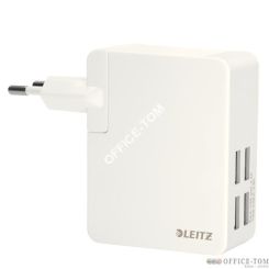 Ładowarka sieciowa Leitz Kolekcja Complete Traveller ze złącza USB do gniazdka sieciowego, z 4 portami USB, 24-watowa