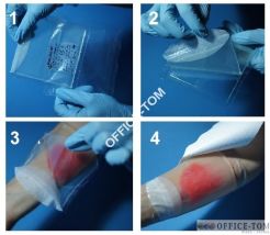 Sterylny opatrunek hydrożelowy Aqua-Gel Q5cm 5sztuk KIKGEL 0988