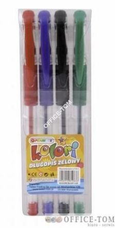 Długopis KOLORI żelowe 4szt. PENMATE