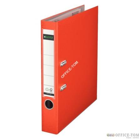 Segregator LEITZ A4 z mech. 180°, szer. 80 mm, jasny czerwony