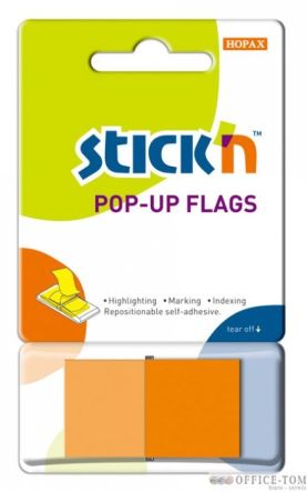 Zakładki indeksujące W Podajniku Pojedyncze Pomaranczowe