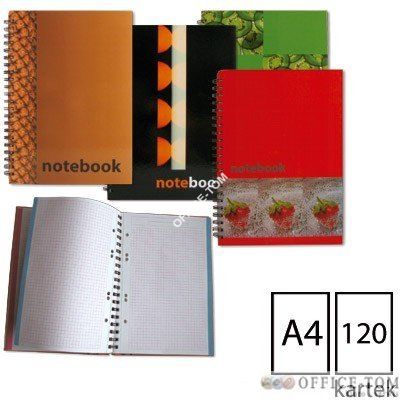 Kołonotatnik GRAND A4M1 120 kartek miękka oprawa pojedyncza spirala