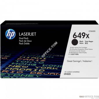 Toner HP 649X (CE260XD) czarny 2x17000str 2szt