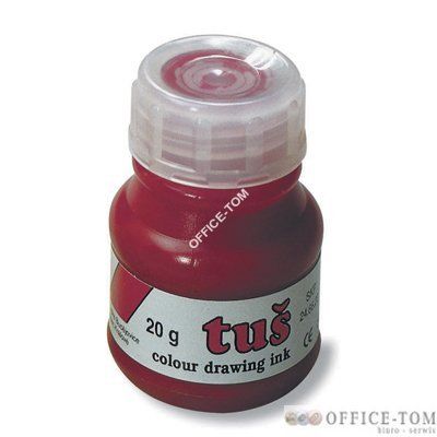 Tusz kreślarski czerwony ony czesk 141724