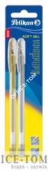 Długopis PELIKAN soft gel złoty & srebrny 2 szt