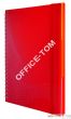 Kołonotatnik Notizio oprawa  tworzywo sztuczne kratka 90 kartek elastyczna gumka, strona indeksowa, kieszeń, A4 czerwony AVERY ZWECKFORM - 12