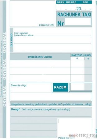 Rachunek MICHALCZYK I PROKOP A6(pion) 80 kartek