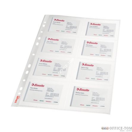 Koszulki na wizytówki A4 ESSELTE, na 16 wizytówek