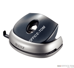 Dziurkacz średni LEITZ Allura srebrny-grafitowy 15 kartek