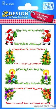 Naklejki AVERY ZWECKFORM Z-Design Chrstmas Świąteczne