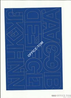 LITERY samoprzylepne 5cm (8szt) zielone ARTDRUK