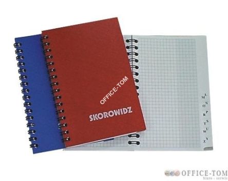 Skorowidz WARTA  99x145, 48 k., oprawa drut., karton lamin.