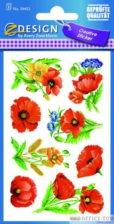 Naklejki AVERY ZWECKFORM Z-Design Creative Kwiaty
