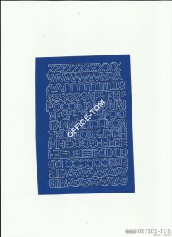 LITERY samoprzylepne 1cm (8szt) białe ARTDRUK