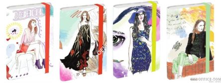 Notatnik ekskluzywny NARCISSUS 80k. Fashion Girls 12x17 4wzory