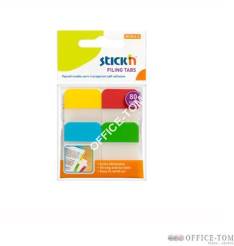 Przekładki indeksujące przeźroczyste 38X25mm 4 kolory STICK\'N