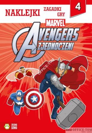 Książka Avengers. Naklejki, zabawy, gry 4 Zielona Sowa