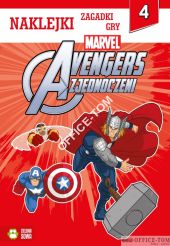 Książka Avengers. Naklejki, zabawy, gry 4 Zielona Sowa