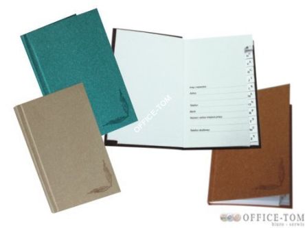 Skorowidz WARTA 100x150, 72 k., oprawa introligatorska