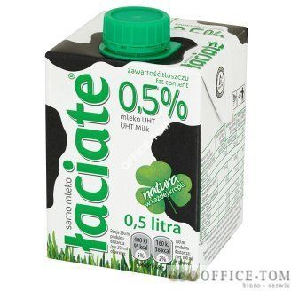 Mleko ŁACIATE UHT 0.5% 0.5L EXP0317