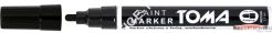 Marker olejowy z farbą, końcówka 2,5mm - czarne Toma