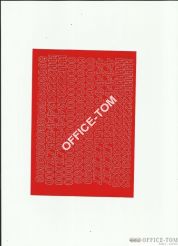 CYFRY samoprzylepne 1cm (8szt) ciemno żółte ARTDRUK