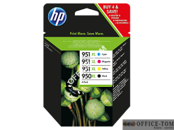 Tusz HP 950XL/951XL (C2P43AE) czarny + niebieski + purpurowy + żółty 4szt