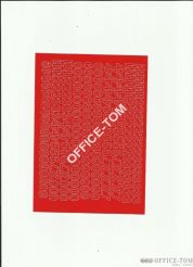 CYFRY samoprzylepne 1cm (8szt) białe ARTDRUK