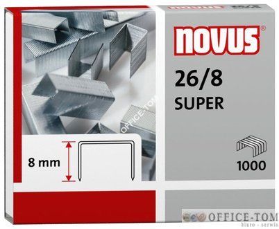 Zszywki 26/8 SUPER x1000 NOVUS