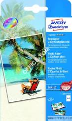 Papier Fotograficzny wysokobłyszczący 230g Big Pack Avery Zweckform A4 2x25 arkuszy
