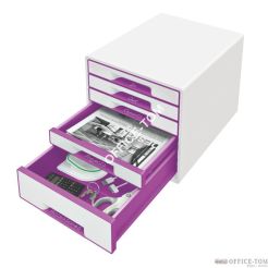 Pojemnik LEITZ WOW 5szu.fioletowy 52141062