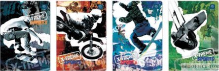 Zeszyt A5 60 linia UV Kolekcja nr 307 Xtreme INTERDRUK