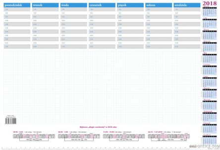 Kalendarz BIUWAR MAŁY nr.1254 biały 470*320mm Wokół Nas