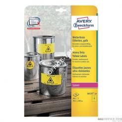 Etykiety Heavy Duty Avery Zweckform, żółte, 99,1 x 139mm, 20 ark. Avery Zweckform