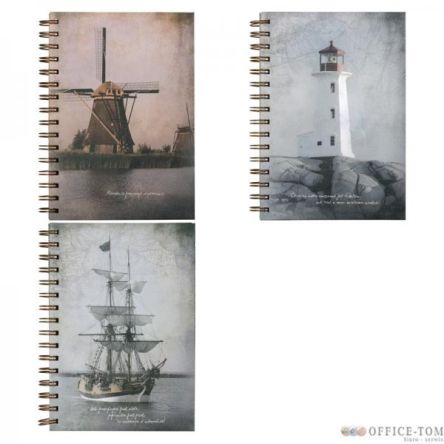 Kołozeszyt PP A5 120k kratka WAVE  ASTRA