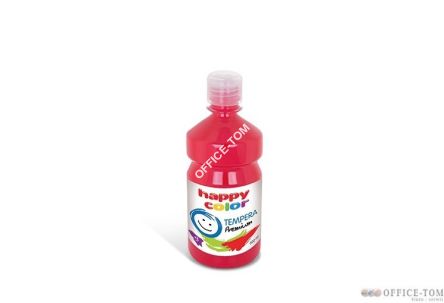 Farba tempera Premium 500ml, czerwony Happy Color