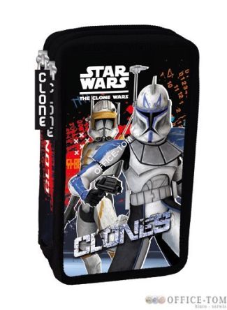 Piórnik podwójny z wyposażeniem CLONE WARS  ST.MAJEWSKI