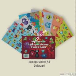 Wycinanka samoprzylepna A4 zwierzaki CORMORAN *7641