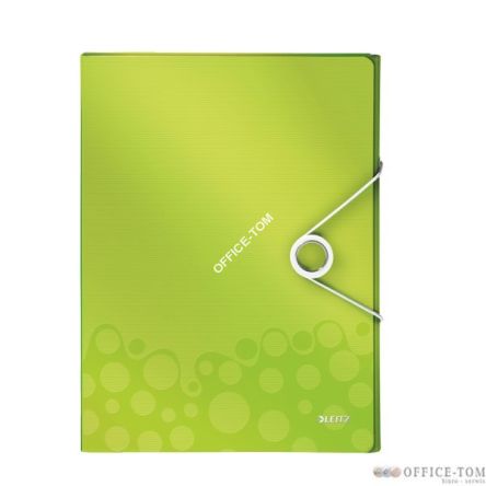 Teczka z gumką Leitz WOW, 30 mm 250k A4 Metaliczna zielona