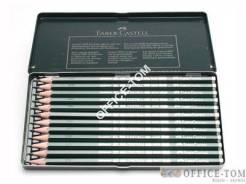 Ołówek Castell 9000 Art komplet Metal 12 szt. FABER-CASTELL