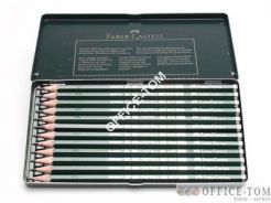 Ołówek Castell 9000 Art komplet Metal 12 szt. FABER-CASTELL