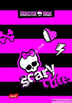 Brulion w twardej oprawie A6 96k., krata MONSTER HIGH UNIPAP
