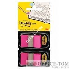 Zakładki indeksujące Post-it® 680-BP2EU, jaskrawo różowe, 2 x 50sztuk, 25mm x 43mm 3M