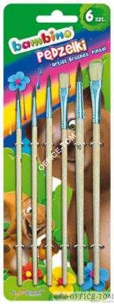 Pędzelki BAMBINO 6 szt. St.Majewski