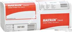 Ręcznik ZZ KATRIN biały CLASSIC 25 % makulatury, 20x150 listków, 232 x 230 mm 65944
