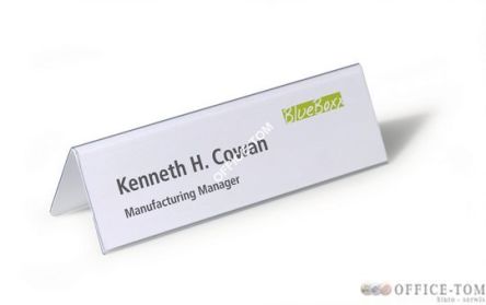 Identyfikator DURABLE stojący z twardej folii 61 x 210mm (25sztuk)