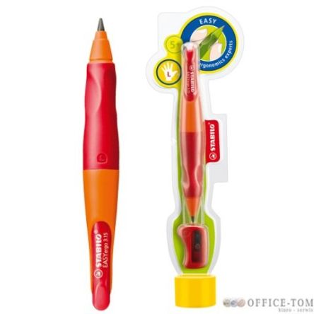 Ołówek automatyczny Stabilo Easy Ergo 3,15 mm pomarańczowy dla leworęcznych + temperówka