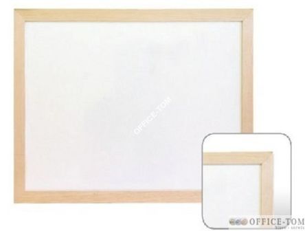 Tablica magnetyczno-suchościeralna biała w ramie drewnianej 80x100 Wielkor