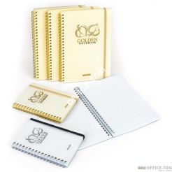 Kołonotatnik GOLDEN&SILVER A6 80kartek 80g linia MINTRA