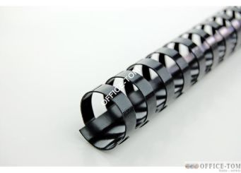 Grzbiety GBC plastikowe 12mm - 100 szt. Czarne